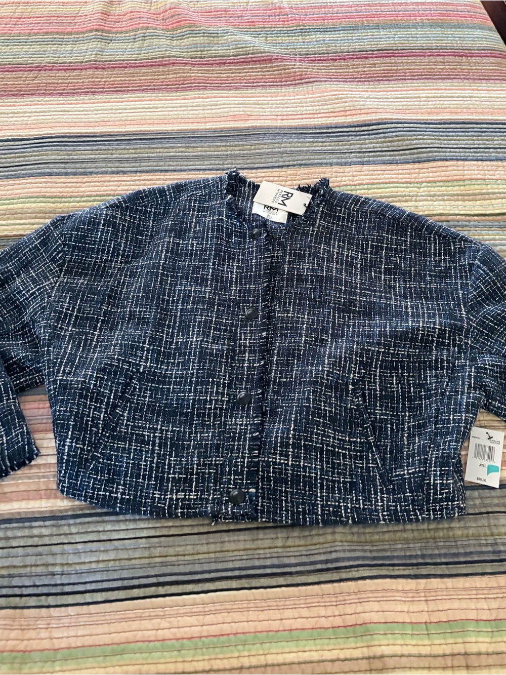 Rebecca Minkoff tweed cropped jacket
